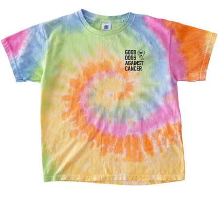 Good Dogs Against Cancer - LTD, a Eternity Youth Tie Dye Tee