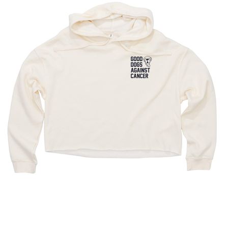 Good Dogs Against Cancer - LTD, a Bone Women?s Lightweight Cropped Hoodie