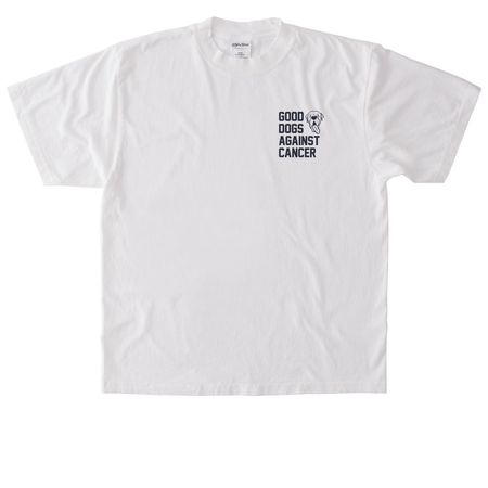 Good Dogs Against Cancer - LTD, a White Heavyweight Garment Dye Tee