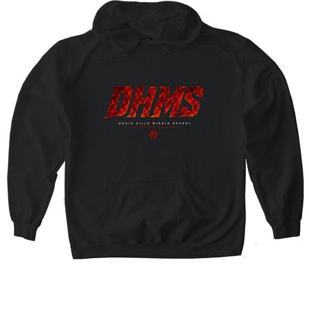 DHMS Spirit Wear, a Black Gildan Softstyle Pullover Hoodie