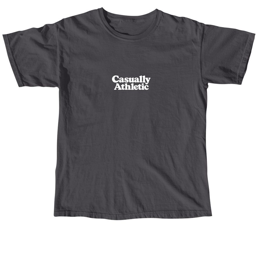 Casually Athletic, a Graphite Comfort Colors Unisex Tee