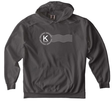 Postcard from Fredonia, a Pepper Comfort Colors Pullover Hoodie