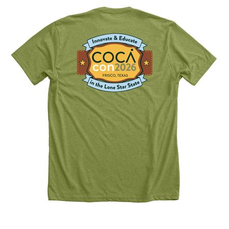 COCAcon 2026, a Heather Green Premium Unisex Tee