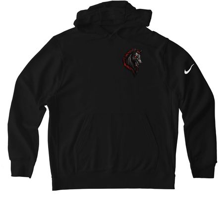DARK HORSE REAPERS ACTIVE WEAR, a Black Nike Club Fleece Pullover Hoodie