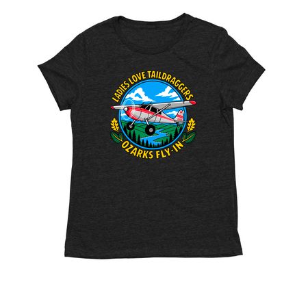 LLT Lake of the Ozarks Fly-In: 9 Styles!, a Space Black Allmade Eco Triblend Women?s Tee