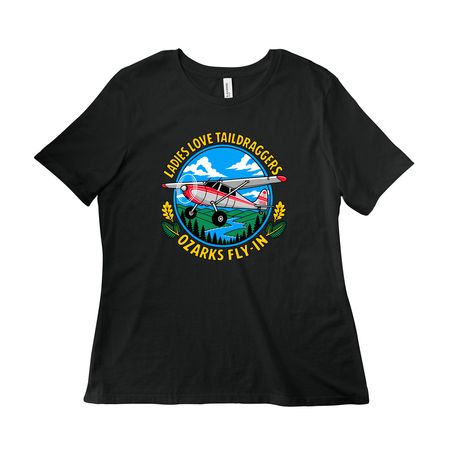 LLT Lake of the Ozarks Fly-In: 9 Styles!, a Vintage Black Women?s Relaxed Cotton Tee