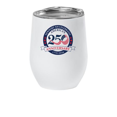 America's 250th - Commemorative Wine Tumbler, a White Insulated Wine Cup