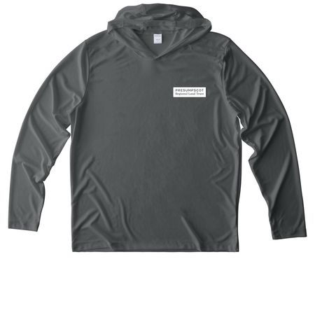 PRLT Sun Hoodie, a Dark Smoke Grey UV Performance Long Sleeve Hoodie