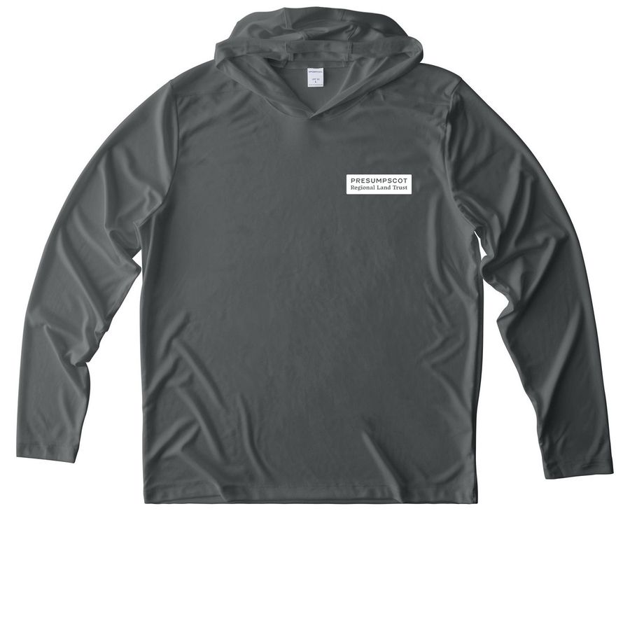 PRLT Sun Hoodie, a Dark Smoke Grey UV Performance Long Sleeve Hoodie