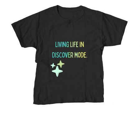 Discover Mode., a Black Youth Unisex Tee