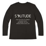 Solitude Attire&nbsp;, a Black Women?s Premium Long Sleeve Tee (back-view)