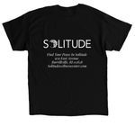 Solitude Attire&nbsp;, a Black Classic Unisex Tee (back-view)