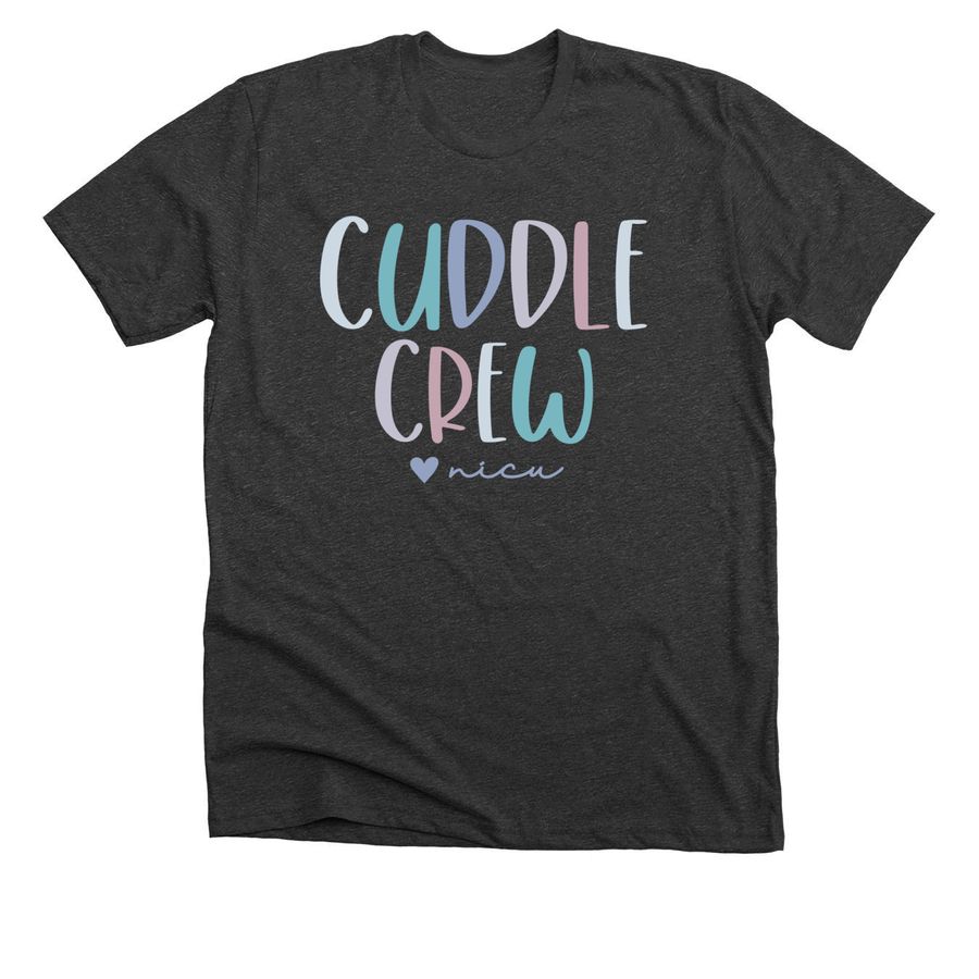 Cuddle Crew, a Dark Grey Heather Premium Unisex Tee