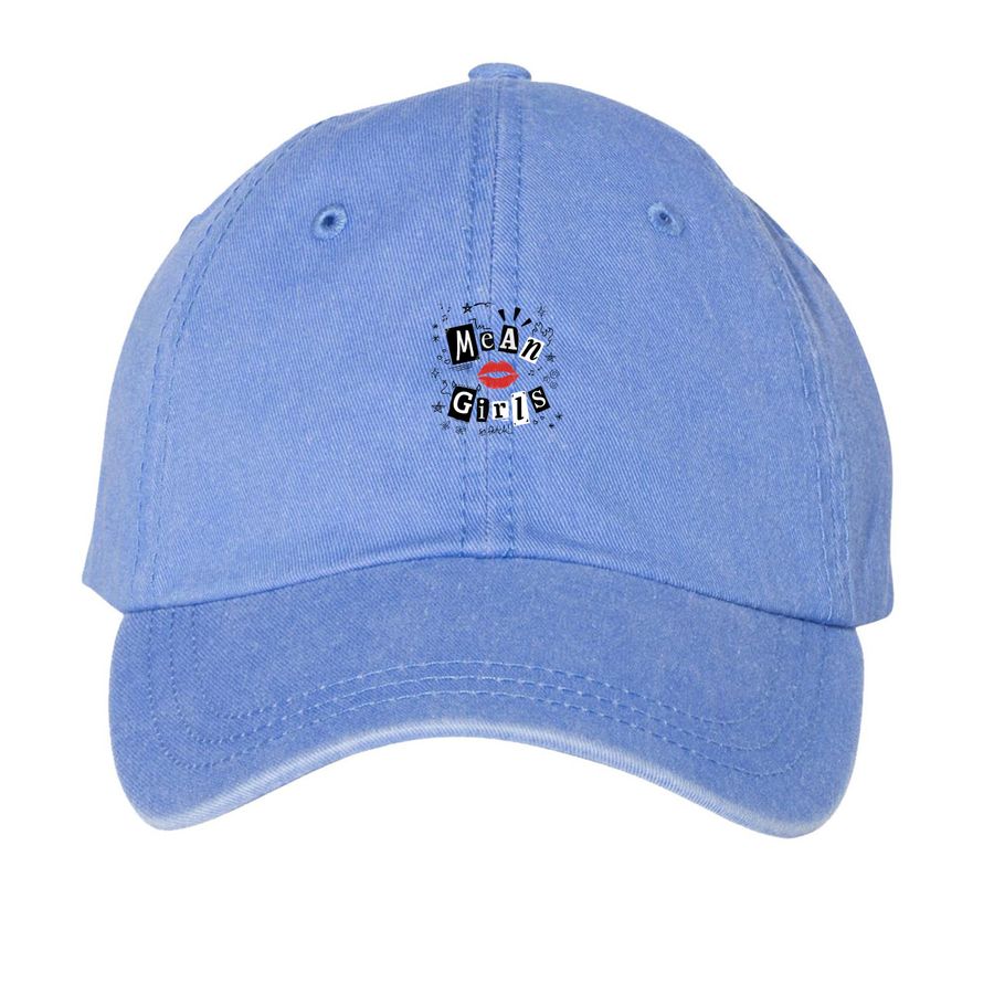 Mean Girls Merch: Hats, a Periwinkle Printed Pigment Dye Baseball Cap