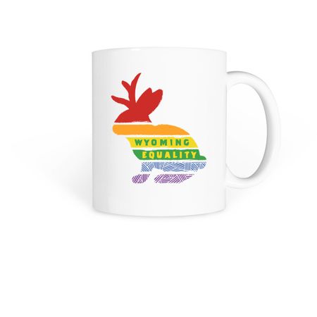 Rainbow Jackalope | Mug, a White Coffee Mug