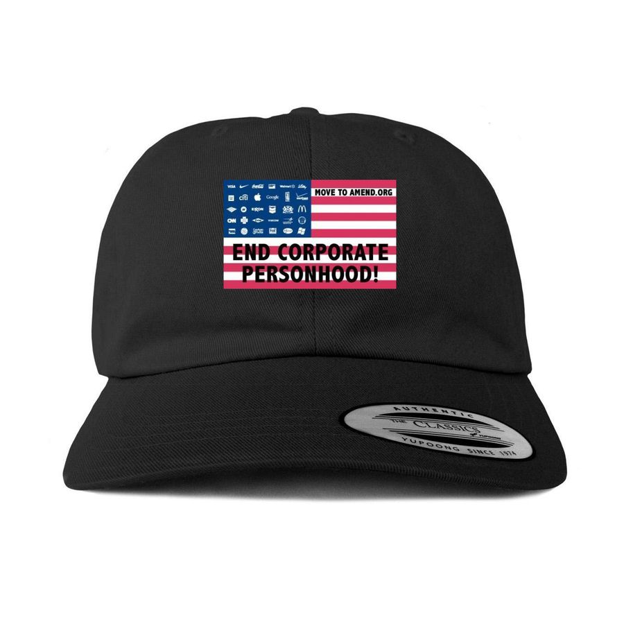 End Corporate Rule, a Black Printed Classic Baseball Cap