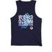 World Ocean Celebration #5, a Navy Premium Cotton Tank