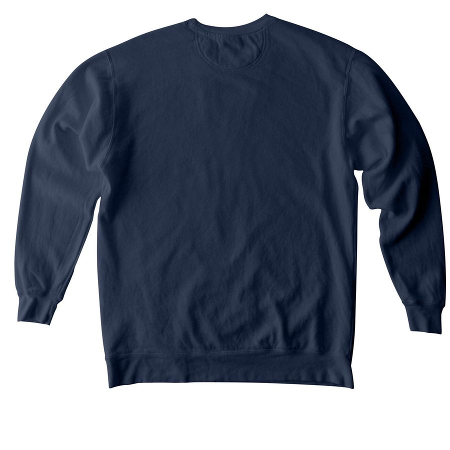 LVHS Small Circle Logo&nbsp;, a True Navy Comfort Colors Crewneck Sweatshirt (back-view)