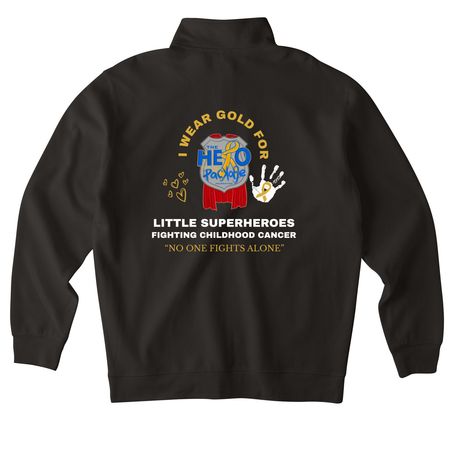 THPF 2026 Design, a Black Midweight Quarter Zip Pullover