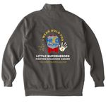THPF 2026 Design, a Pepper Comfort Colors Quarter Zip Pullover (back-view)