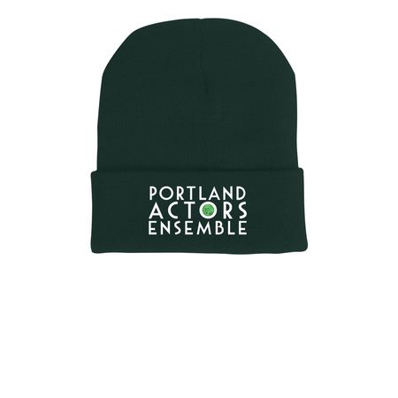 Portland Actors Ensemble Beanies, a Forest Printed Cuffed Beanie