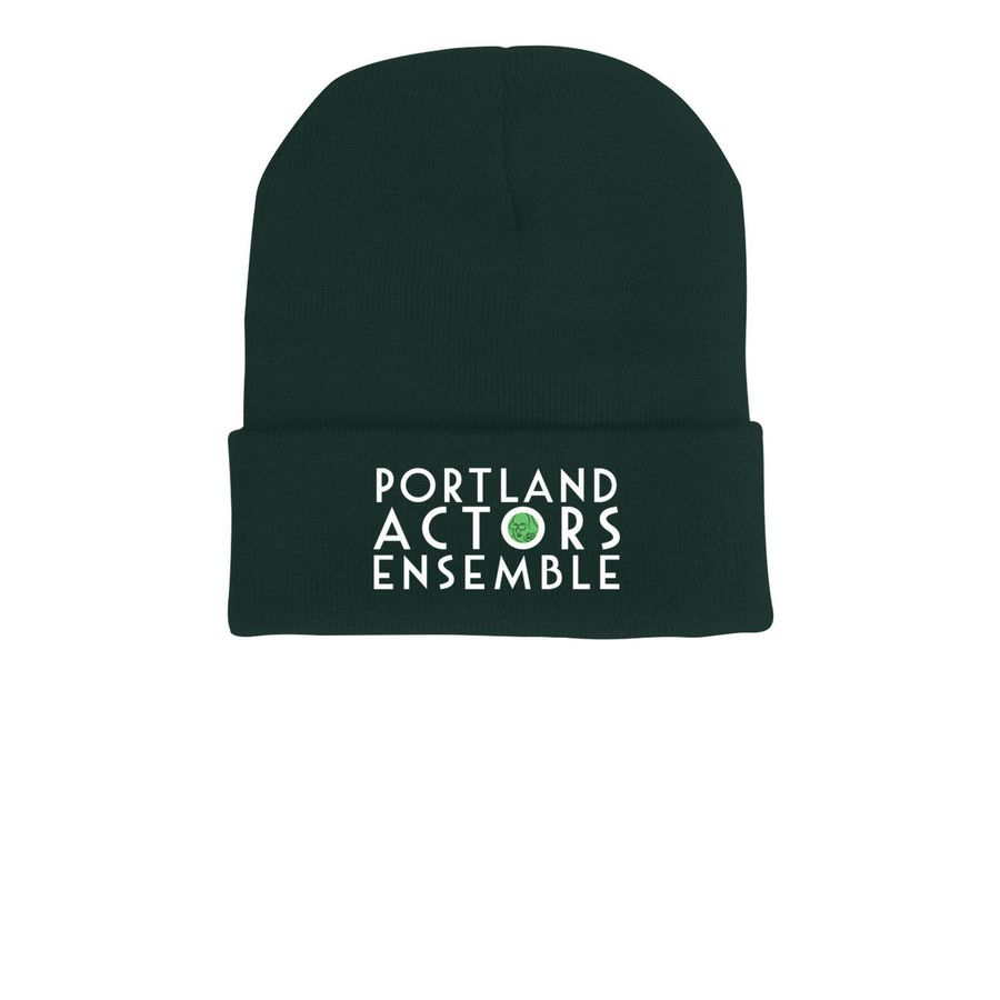 Portland Actors Ensemble Beanies, a Forest Printed Cuffed Beanie