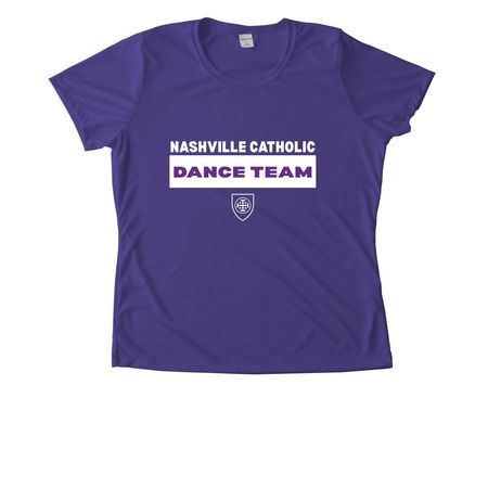 Dance Women's Purple Performance T-shirt, a Purple Women's Performance Tee