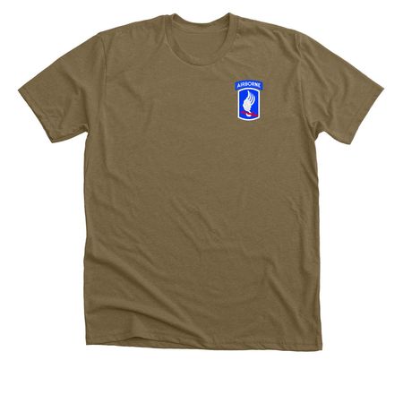 Daily Brown Tee, a Heather Olive Premium Unisex Tee