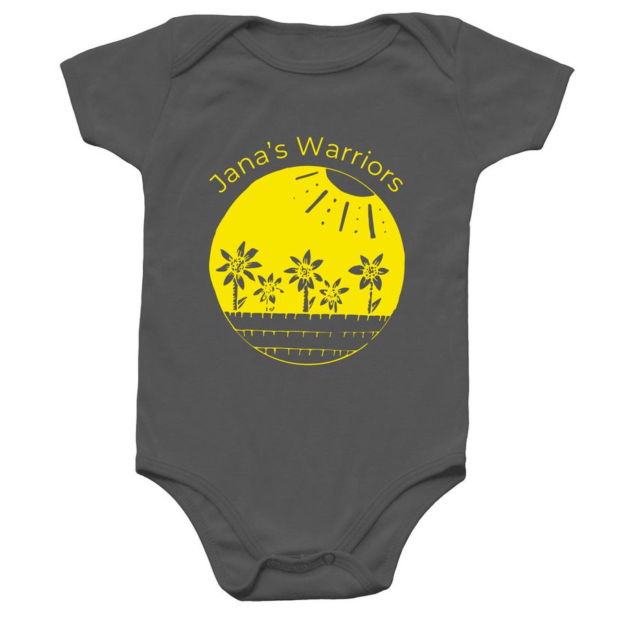Jana?s Warriors, a Charcoal Infant Onesie