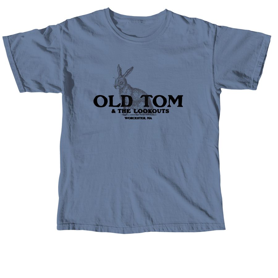 Old Tom & the Lookouts LOGO BIG RABBIT&nbsp;, a Blue Jean Comfort Colors Unisex Tee