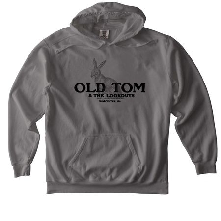 Old Tom & the Lookouts LOGO BIG RABBIT&nbsp;, a Grey Comfort Colors Pullover Hoodie