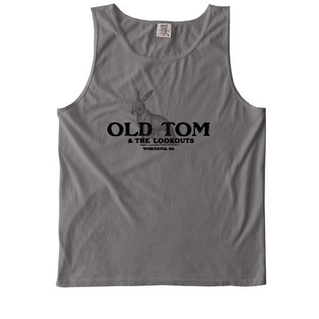Old Tom & the Lookouts LOGO BIG RABBIT&nbsp;, a Grey Comfort Colors Tank Top