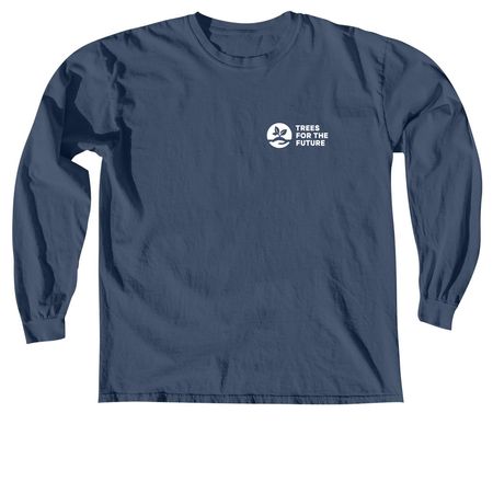 Trees for the Future ? Tops, a Midnight Comfort Colors Long Sleeve Tee