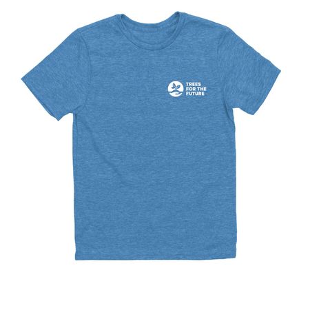 Trees for the Future ? Tops, a Azure Blue Allmade Youth Eco Triblend Tee