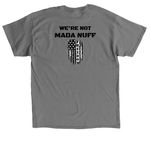 MADA - Make America Decent Again, a Charcoal Classic Unisex Tee (back-view)
