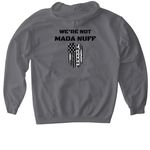 MADA - Make America Decent Again, a Charcoal Gildan Softstyle Pullover Hoodie (back-view)