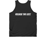 Jeffrey Epstein Didn't Kill Himself, a Black Classic Unisex Tank Top (back-view)