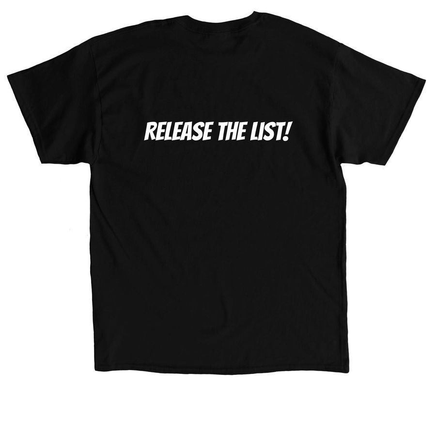 Jeffrey Epstein Didn't Kill Himself, a Black Classic Unisex Tee (back-view)