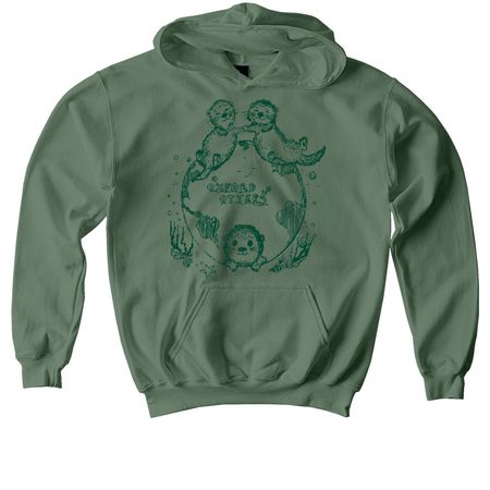 Youth Gear, a Military Green Softstyle Youth Pullover Hoodie