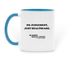 Fierce Ally Mug, a Light Blue Two-Tone Ceramic Mug (back-view)
