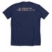 Old Acquaintance Rescue 501(c)3, a Solid Navy Blend Premium Unisex Tee (back-view)