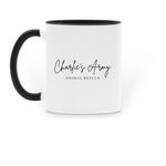 The Loving Rolo Campaign, a Black Two-Tone Ceramic Mug (back-view)