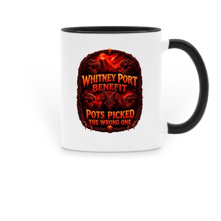 Coffee Mug, a Black Two-Tone Ceramic Mug