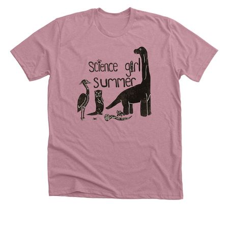 Science Girl Summer, a Heather Orchid Premium Unisex Tee