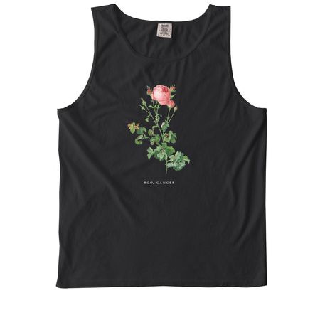 Boo, Cancer (dark colors), a Black Comfort Colors Tank Top