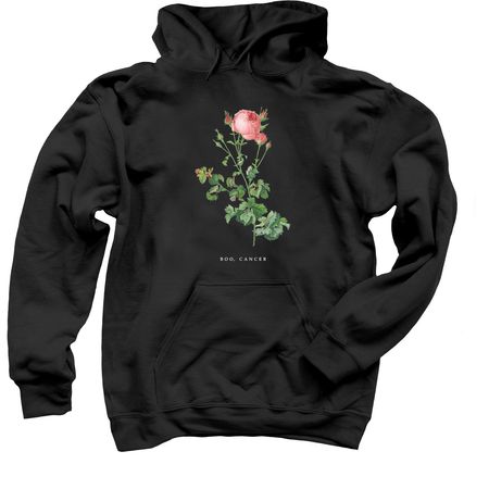 Boo, Cancer (dark colors), a Black Pullover Hoodie