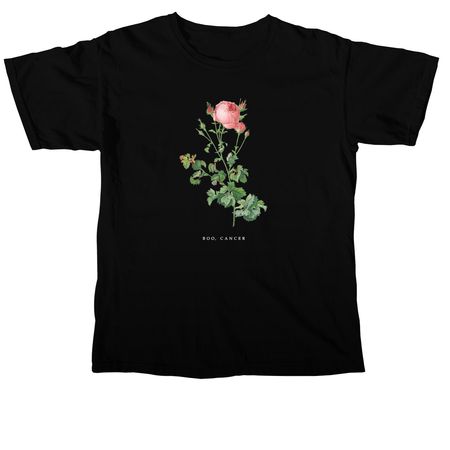 Boo, Cancer (dark colors), a Black Comfort Colors Unisex Tee