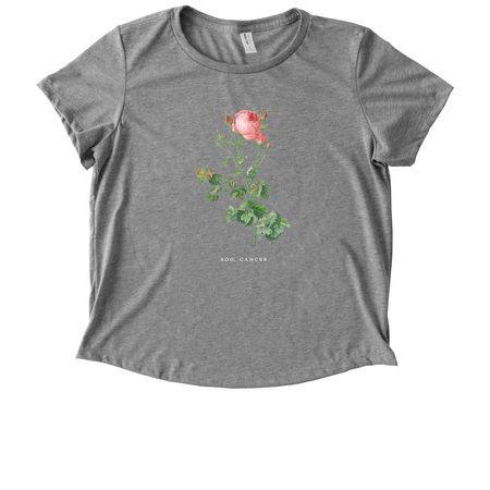 Boo, Cancer (dark colors), a Aluminum Grey Allmade Eco Triblend Women?s Scoop Neck Tee