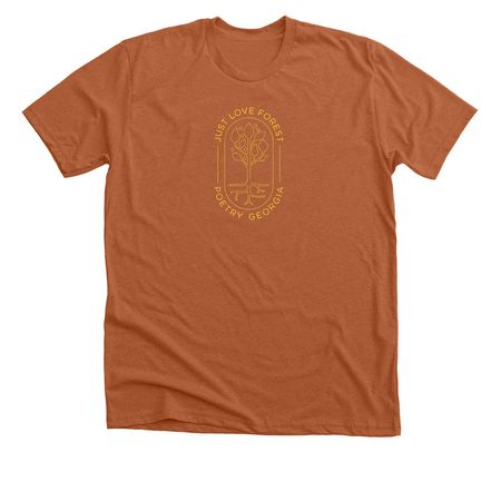 Just Love Forest Classic Logo, a Heather Autumn Premium Unisex Tee