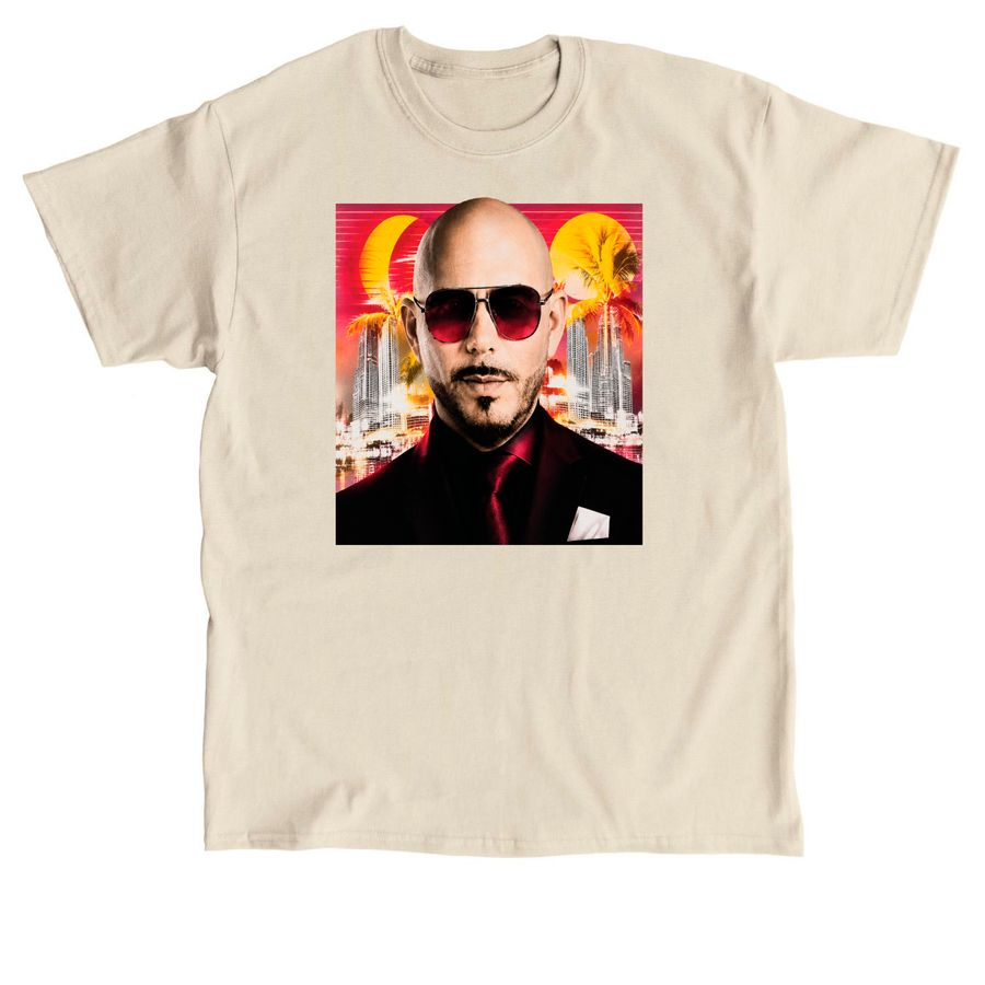 Pitbull Music Merch Mr. Worldwide I'm Back, a Sand Classic Unisex Tee